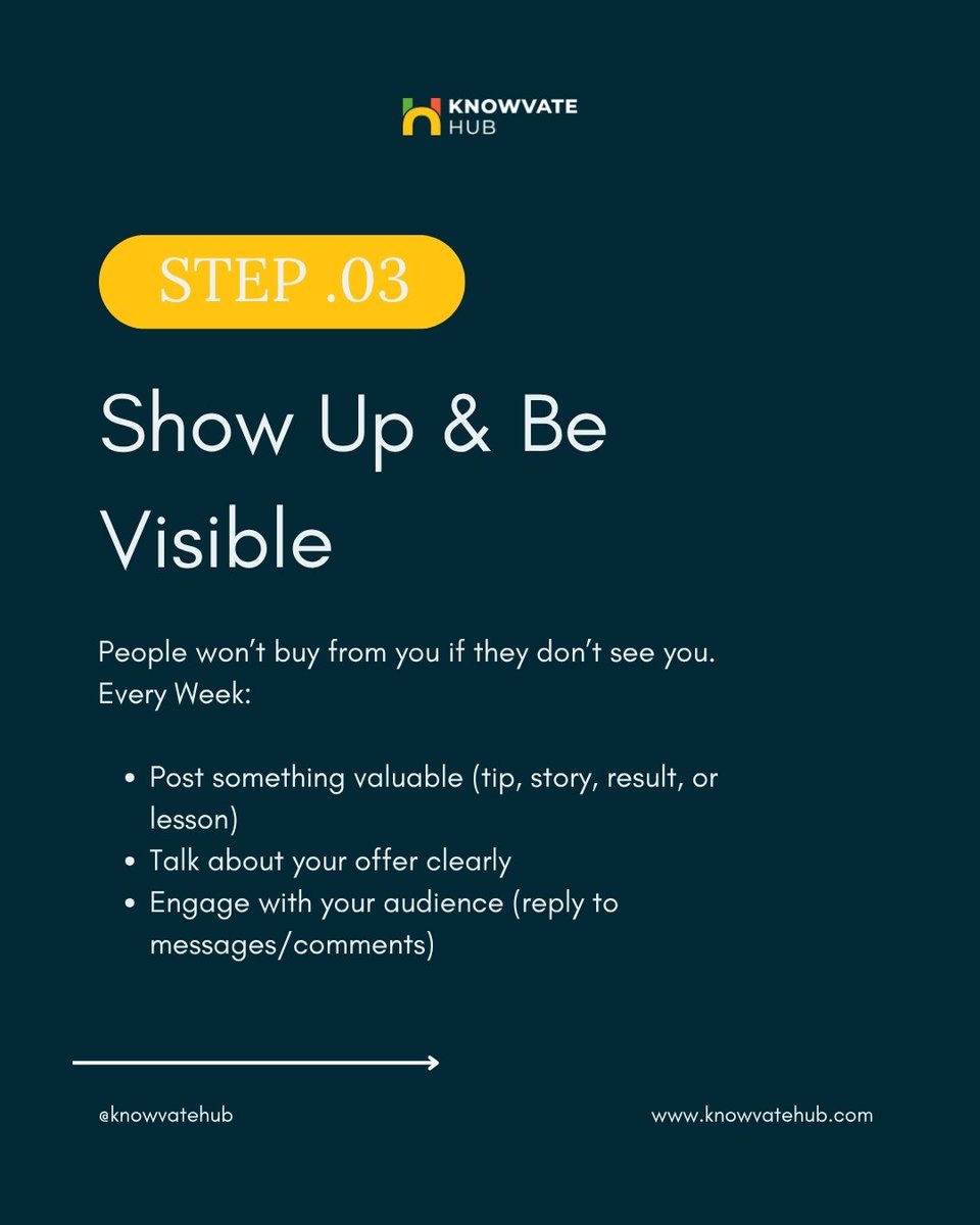 knowvateHub's tweet photo. Here are 4 simple business tips for entrepreneurs to grow this week.

#Entrepreneurs #community #KnowvateHub #business https://t.co/jskt7IwbZk