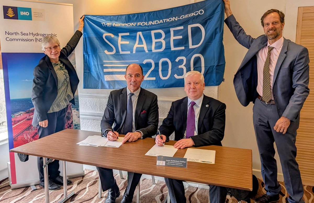seabed2030's tweet photo. 📢 We’re pleased to announce a new partnership between #Seabed2030 and the North Sea Hydrographic Commission (NSHC). https://t.co/Hd8821q7Iq
