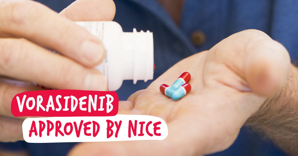 In a fitting end to #BrainTumourAwarenessMonth2026, @‌NICE has approved vorasidenib for use for some low grade gliomas.  Read More: bit.ly/4bYnPlI