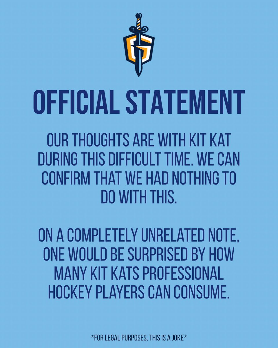 Our thoughts are with <a href="/KITKAT/">KITKAT</a> during this difficult time.