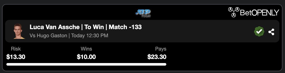 Bets on BetOpenly.com tweet media