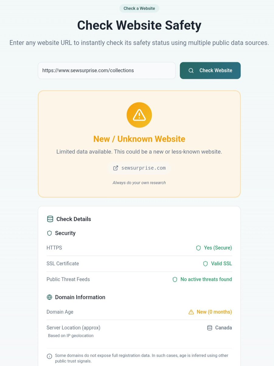 Universal Website Transparency Badge tweet media