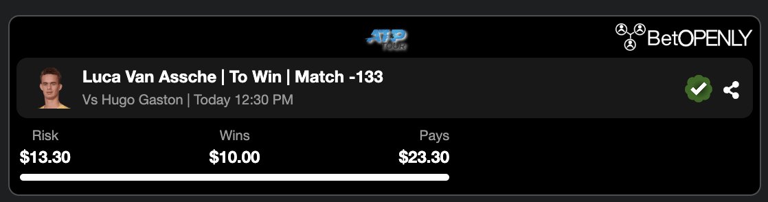 Bets on BetOpenly.com tweet media