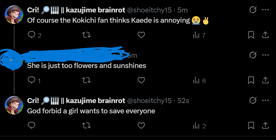 Cri's Rantaro 🔎🎹 || kazujime EXORCISM tweet media