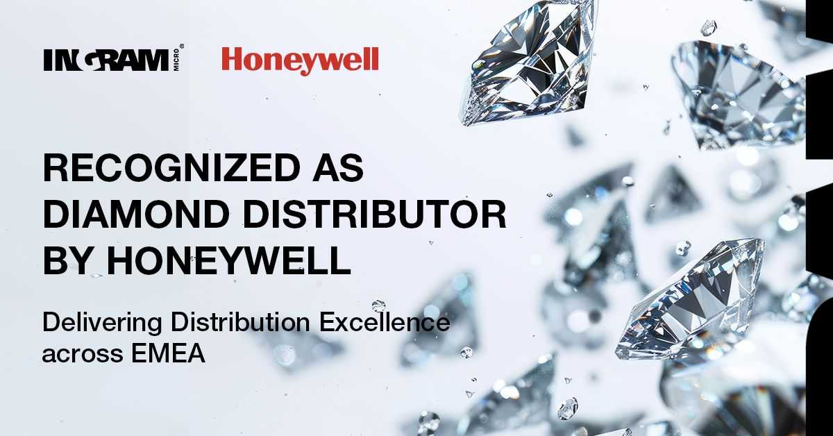 IngramMicroInc's tweet image. Honored to be named a @honeywell Diamond Distributor in EMEA! We thank Honeywell for the continued trust and our partners for building this success with us. #IngramMicro