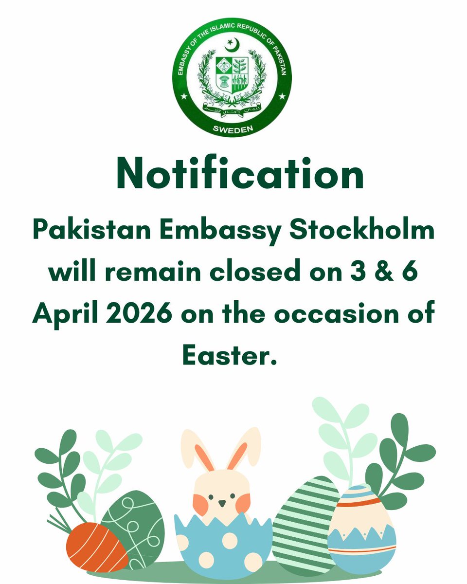 Pakistan Embassy Sweden tweet media