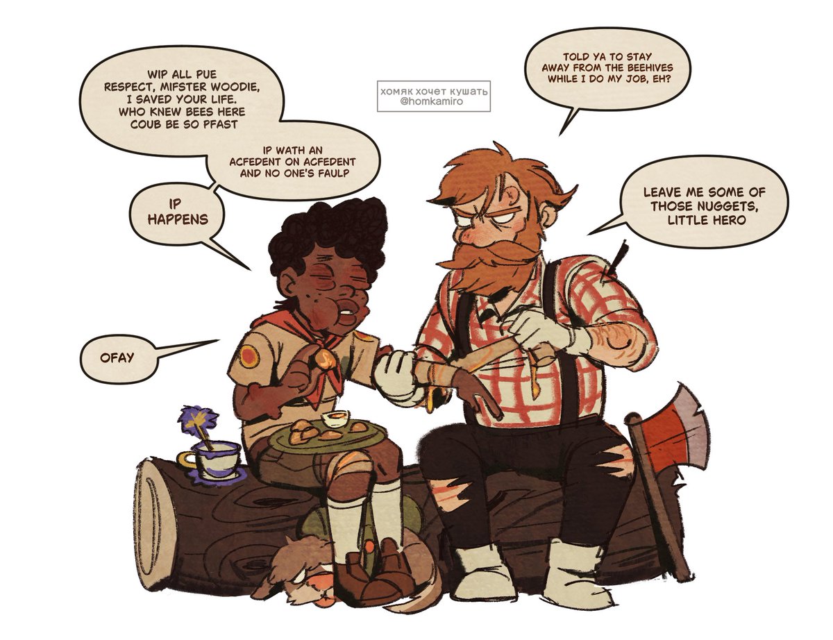 homkamiro6291's tweet image. Walter and Woody shenanigans in honour of Walter's birthday🥹🥹love drawing my mains

#dst #dontstarve