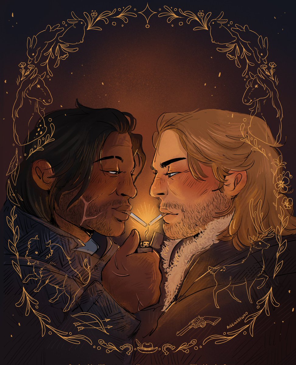 Sharing a light ✨️ 
#arthurmorgan #charlessmith #reddeadredemption2 #charthur #rdr2 #digitalart