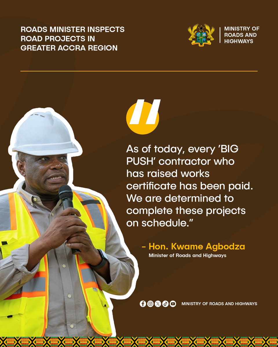 Ministry of Roads & Highways - Ghana tweet media