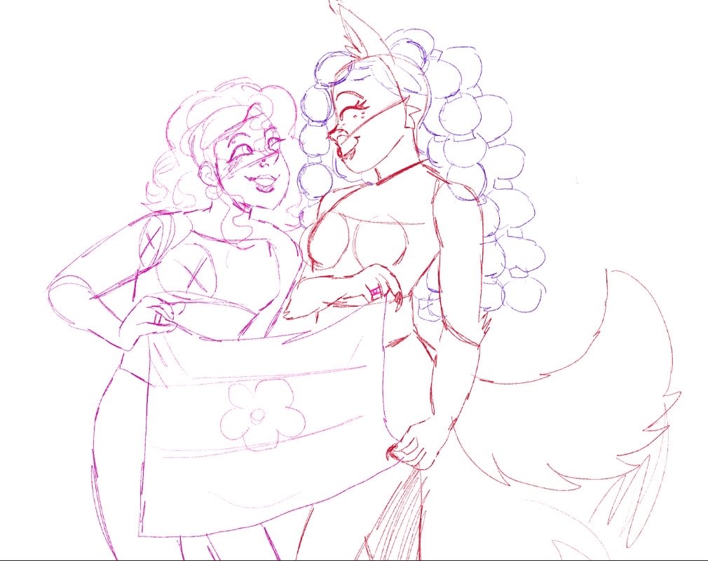 RATISMARTS's tweet photo. Wow Marvel OCs… (they are both sapphics and in love) https://t.co/RBmX6CIF3a