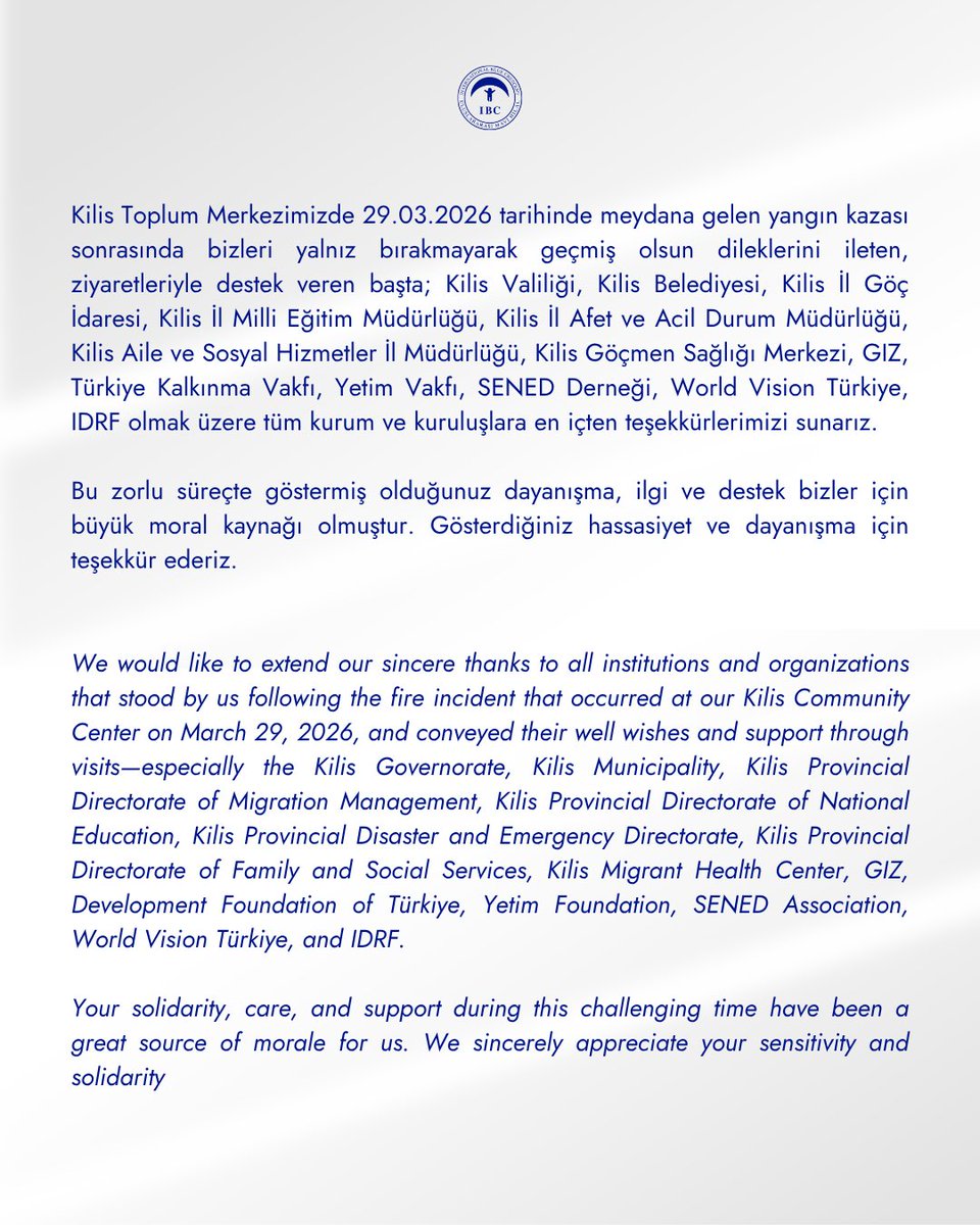 IBC - Mavi Hilal Vakfı tweet media