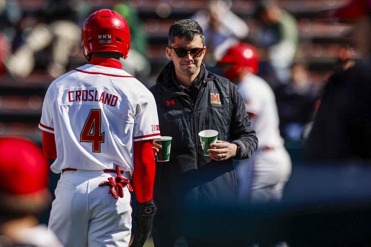 TerpsBaseball's tweet photo. Wishing our guy TC a very special National Athletic Trainers month 🐢👏

#DirtyTerps https://t.co/VCaUf6Tpi5
