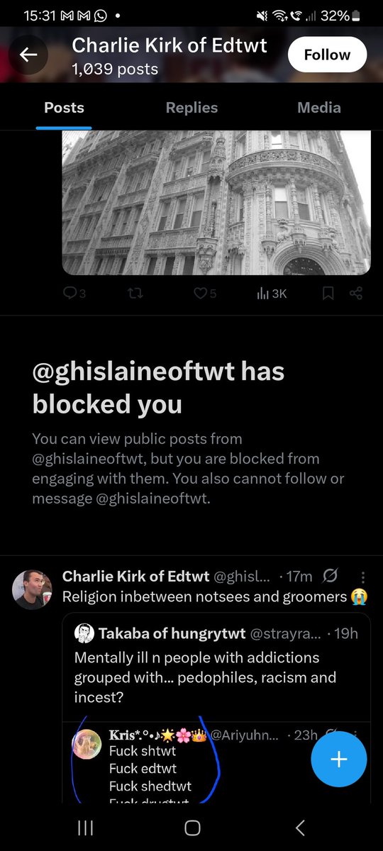 LydiaCals4's tweet photo. If a bitch doesn't have a good enough argument against you, they block you. Right wing kids are yucky asf https://t.co/AfJFyNIgGV