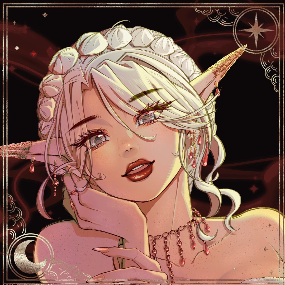 SerenNacht's tweet photo. Art of my sweet Saoirse from @Mainlian! I'm so in loveeeee. 🥰 https://t.co/q4Sjra4aD9