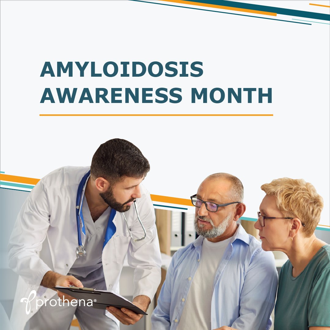ProthenaCorp's tweet photo. As we near the end of #AmyloidosisAwareness Month, we continue to shine a light on a complex and misunderstood disease that people and families navigate every day. We support the more than 450,000 patients worldwide living with a form of transthyretin (ATTR) amyloidosis. https://t.co/67YoEKBVz3