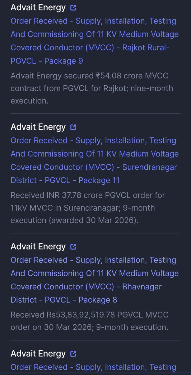 stfranklin001's tweet image. #Advait energy wins orders worth 240 Crore from PGVCL execution in 9 months only. 

#Stocktowatch #stockinfocus