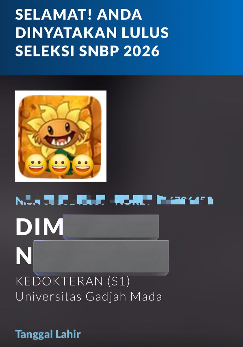 Dim FK UGM'26 💙⭐️ tweet media