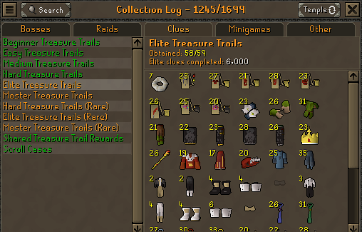 TxunaTuna's tweet image. 6000 Elites completed. 7468 Elites is expected to get the last Tuxedo piece needed #osrs #oldschoolrunescape