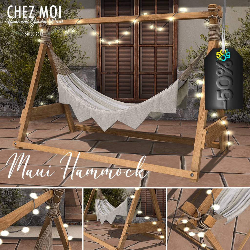 ChezMoiSL's tweet photo. Hello Tuesday!!! The CHEZ MOI Maui Hammock (PG) is 50% OFF this round of Hello Tuesday!

Check this out!

This offer is exclusive to our Cosmo Satelite Shop.

Taxi Here: https://t.co/tl7Xo9TJ71 https://t.co/H0Y8aPHugF