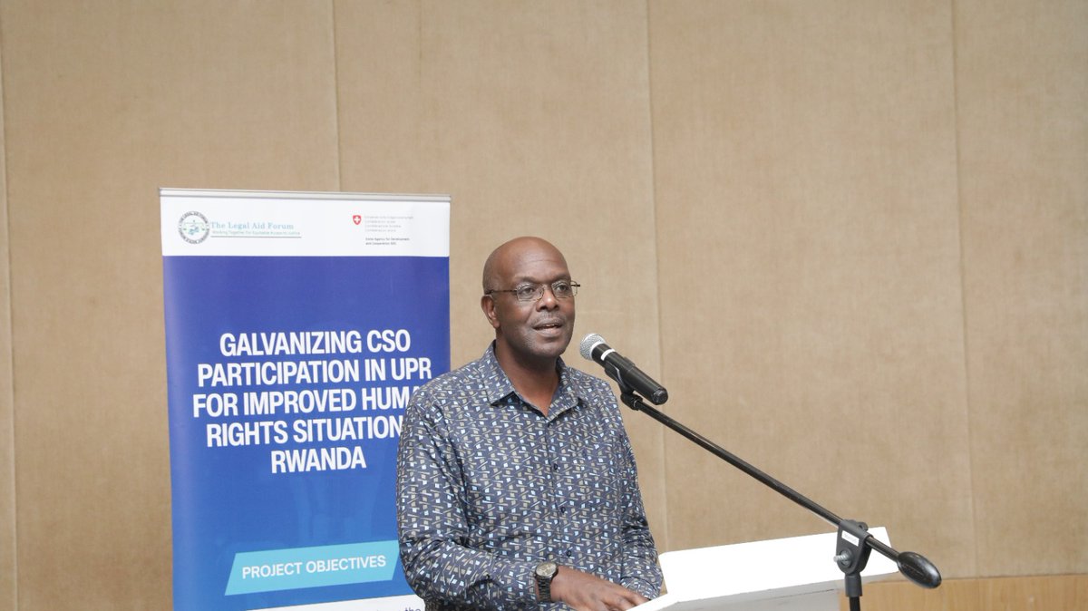 LegalAid_Rwanda's tweet photo. #HappeningNow We are convening a roundtable discussion on UPR recommendations relating to Rwanda’s Media Sector.  Together with journalists, government representatives, civil society organizations, and development partners, we are taking a critical look at progress made across UPR cycles (2011–2026), examining gains, where gaps persist, and why. 

Some key points coming through in the opening session :

Our Executive Director reminded us that media freedom and access to information are not optional; they are essential to human rights and democratic governance, and we must ensure journalists can operate in an enabling environment.

Michael Ngabirano, senior human rights adviser in OHCHR, noted that the UPR mechanism is often underused by the media fraternity, a senior human rights adviser at OHCHR, noted that the UPR mechanism is often underused by the media fraternity and called on journalists to engage with it more and called on journalists to engage with it actively.

Annonciate Ndikumasabo, representing the Embassy of Switzerland, emphasized that the UPR remains a strong and relevant UN mechanism, and she reaffirmed the Embassy’s continued support for its implementation.