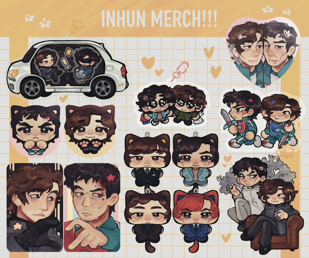 PRE-ORDERS OPEN 🗡️🥃

lots of inhun merch up for orders down below :3 

order window restarts every two weeks or so !!

#inhun rts appreciated :3