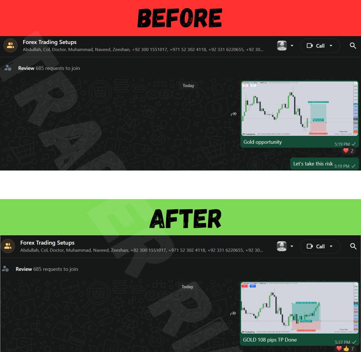 TraderRiaz's tweet photo. Boost your trading profits with our expert insights! Our 2 recent #XAUUSD winners ( 174 &amp; 108 Pips ) shared today with #traderriaz VIP members. Get access to similar opportunities in real-time by joining our exclusive VIP group. Connect with us now: https://t.co/WFQWsfhYxk https://t.co/350Ieyg0LQ