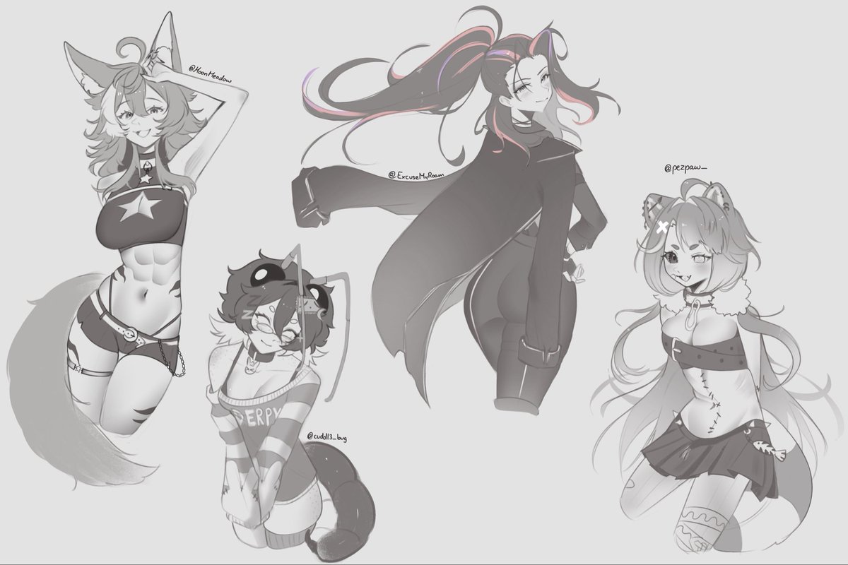 winterkindlita's tweet photo. Thank you for giving me your refs !

I was able to sketch 4 beautiful beans ❣️

@MoonmeadowV @cuddl3_bug @ExcuseMyRoam @pezpaw_ https://t.co/RTBilkzAD3
