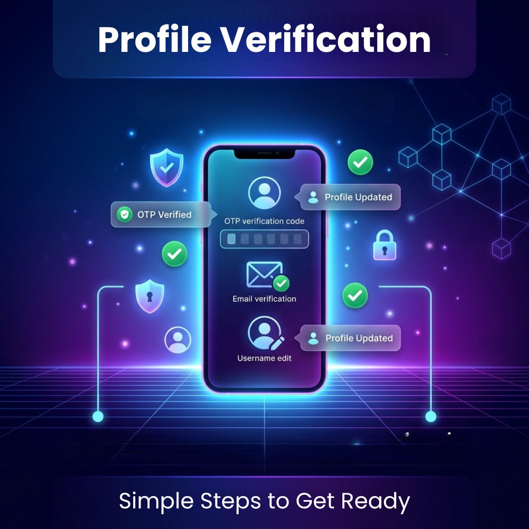 daddyjay500's tweet photo. 🔐 KYC Profile Verification made simple!

Getting ready for the next step is easier than ever!

✔️ Email OTP verification
✔️ Optional profile update
✔️ Secure &amp; ready for Step 3
⏳ Launching soon — stay prepared and keep mining! 🚀💎
#PXNetwork #KYC #Web3 #Crypto https://t.co/sqICP4X3YD