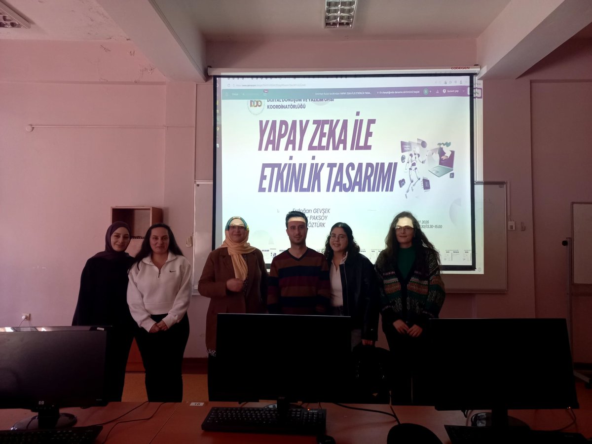 TrabzonDDO's tweet photo. 🚀  Dijital Dönüşüm ve Yazılım Ofisi Koordinatörlüğü olarak “Yapay Zekâ ile Etkinlik Tasarımı” eğitiminin yenisini gerçekleştirdik.
♦️ Detaylı Bilgi için: https://t.co/5bZgRx0JPq
#dijitaldönüşümveyazılımofisi
#trabzonüniversitesi
#trabzonddo
@trabzonuniv https://t.co/sAKyoUbpvW