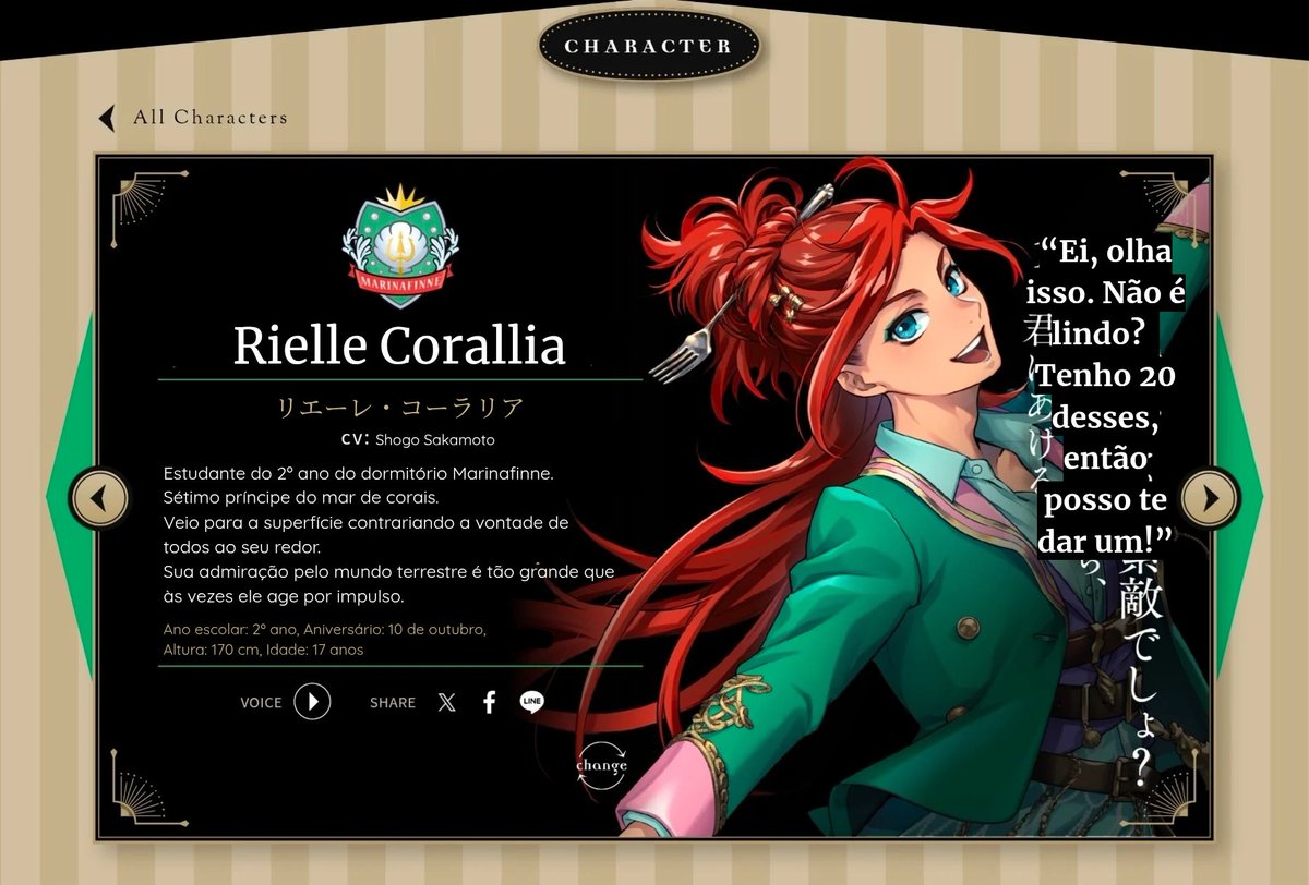 Rielle Rsa JP II Conheça os novos personagens de Twisted Wonderand! Diretamente da ...