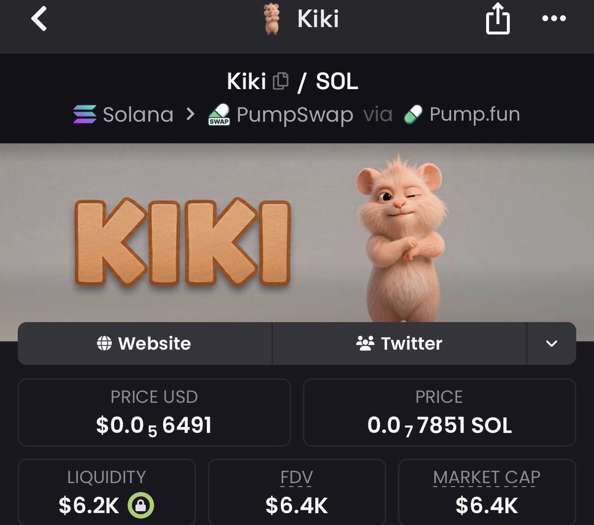 HookedOnMEME's tweet image. Anyone else notice the #kiki in the $clicky videos.

They talking about $kiki ? The one with almost 27m likes on TikTok?

Utgt9nbpXvgSduEu5fHdZzrci8xgUzjg1KBYoLZpump