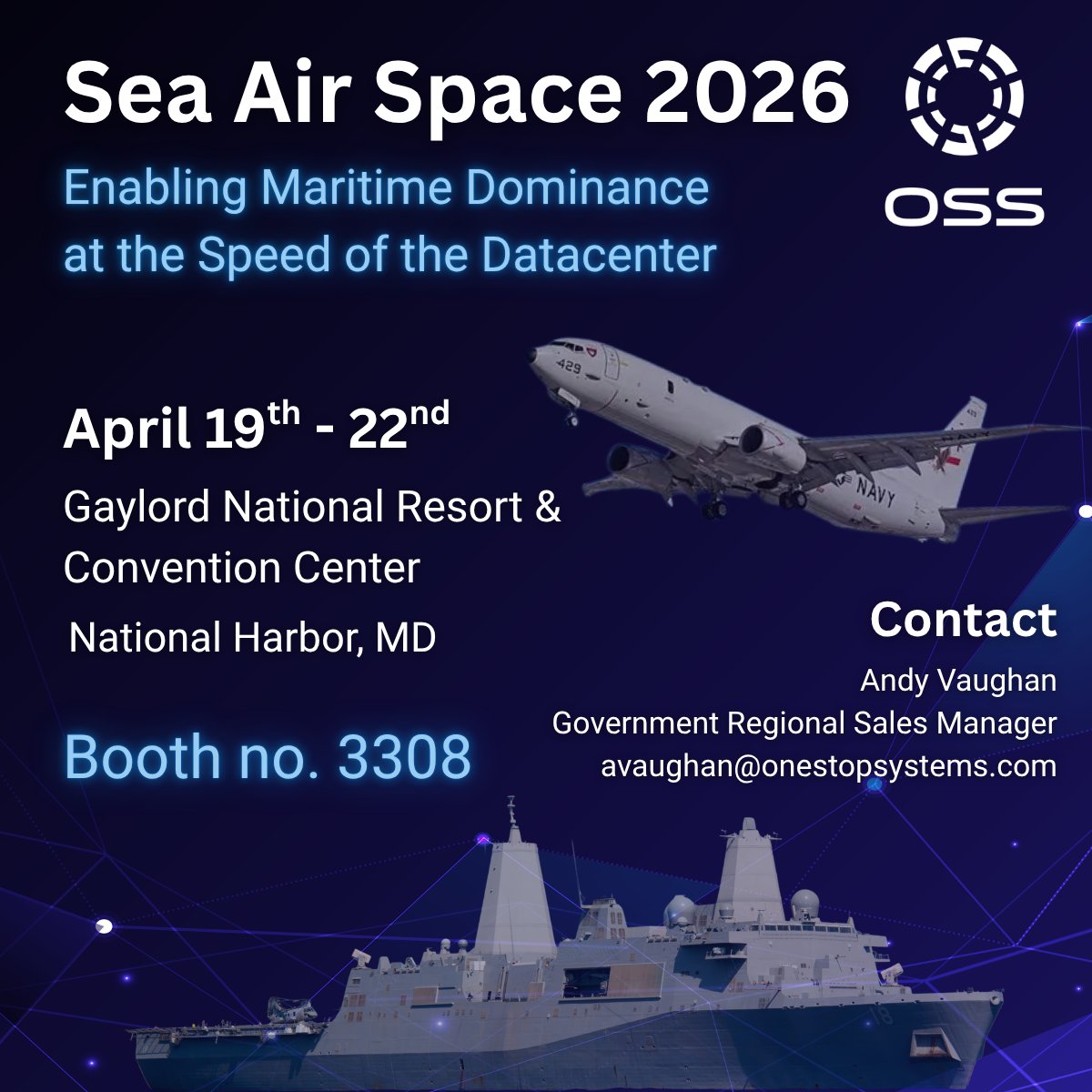 As we head into April, make sure to mark the <a href="/SeaAirSpace/">Sea-Air-Space 2026</a> Expo on your calendar! We provide rugged HPC solutions from deck to orbit, developing low-latency, high-performance systems for mission success.

You can expect to see several of our ruggedized servers and embedded