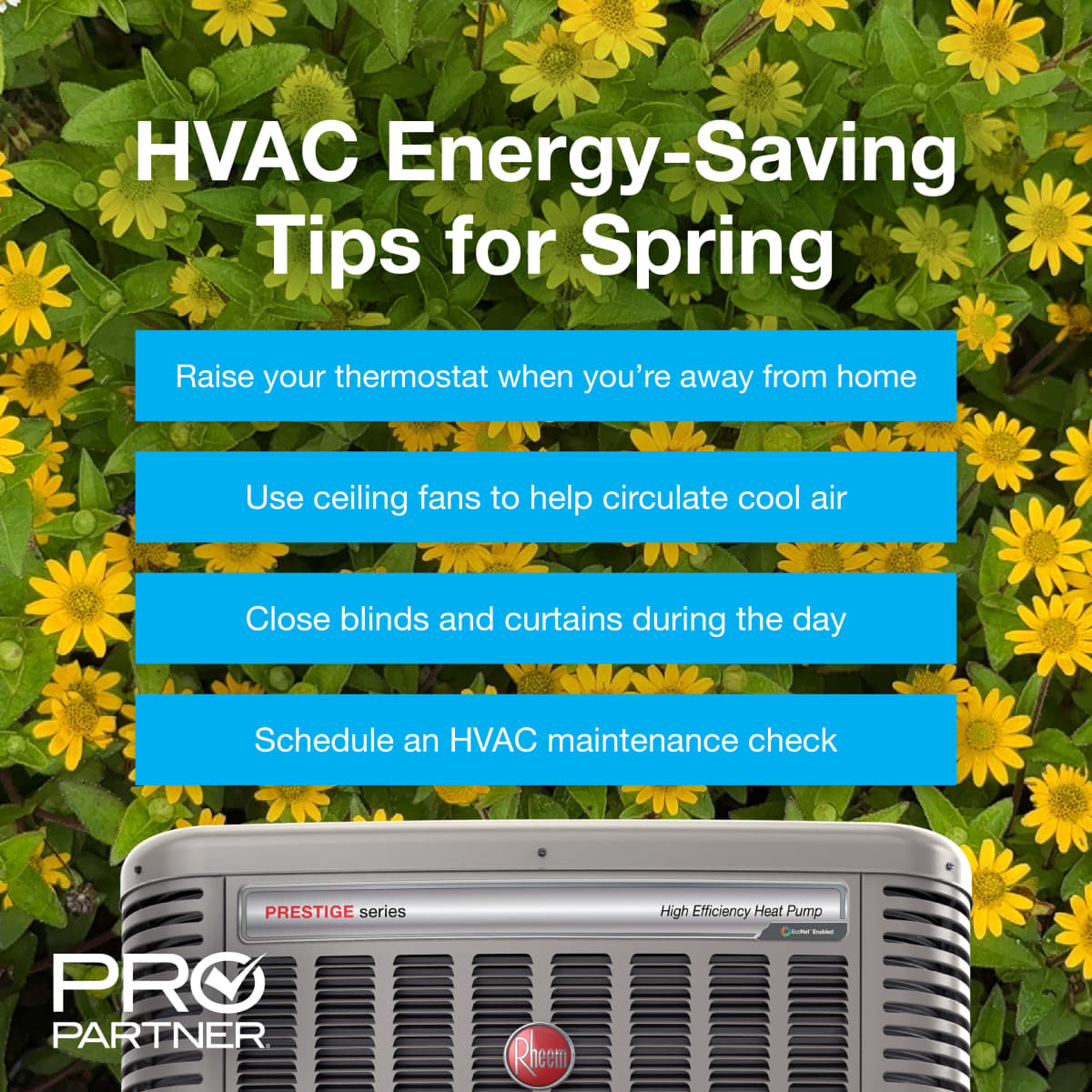 HanksACAustin's tweet photo. As temperatures rise, small adjustments can make a big difference in your energy bills. Try these simple spring energy-saving tips to keep your home cool and your energy costs low this spring. ⚡️💰 https://t.co/difVOfGX8f