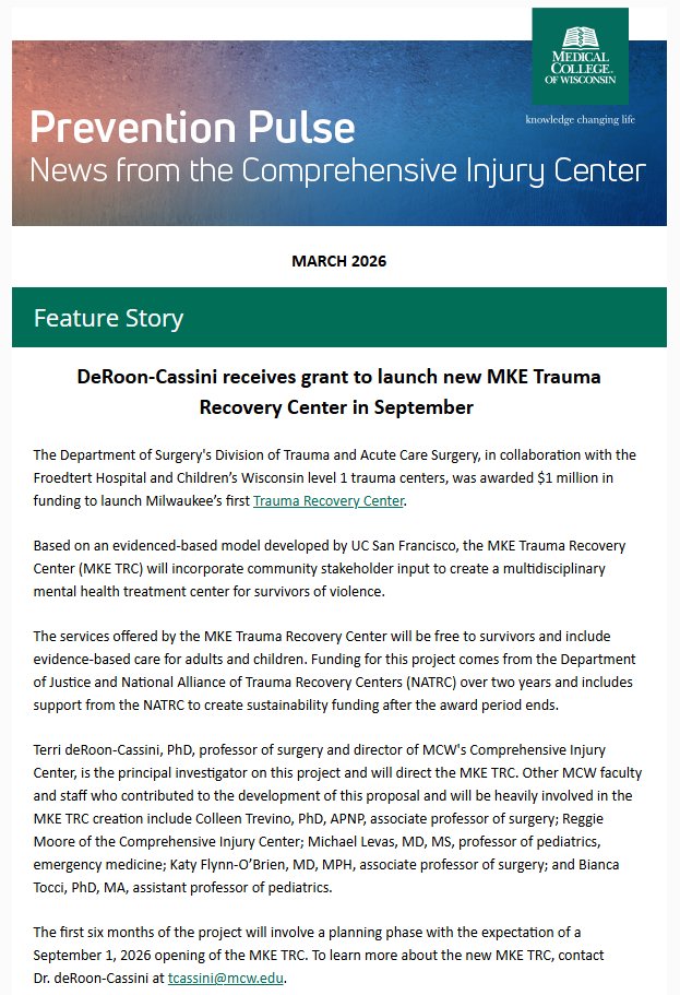 MCW Comprehensive Injury Center tweet media