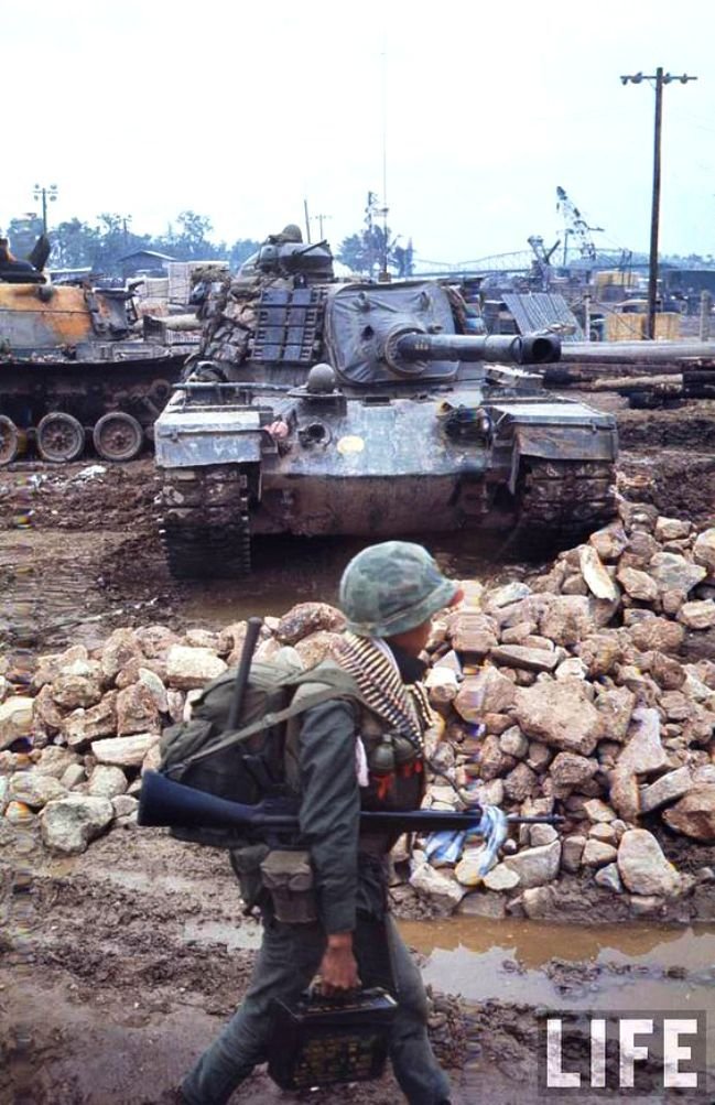 US Marine passing an M67 