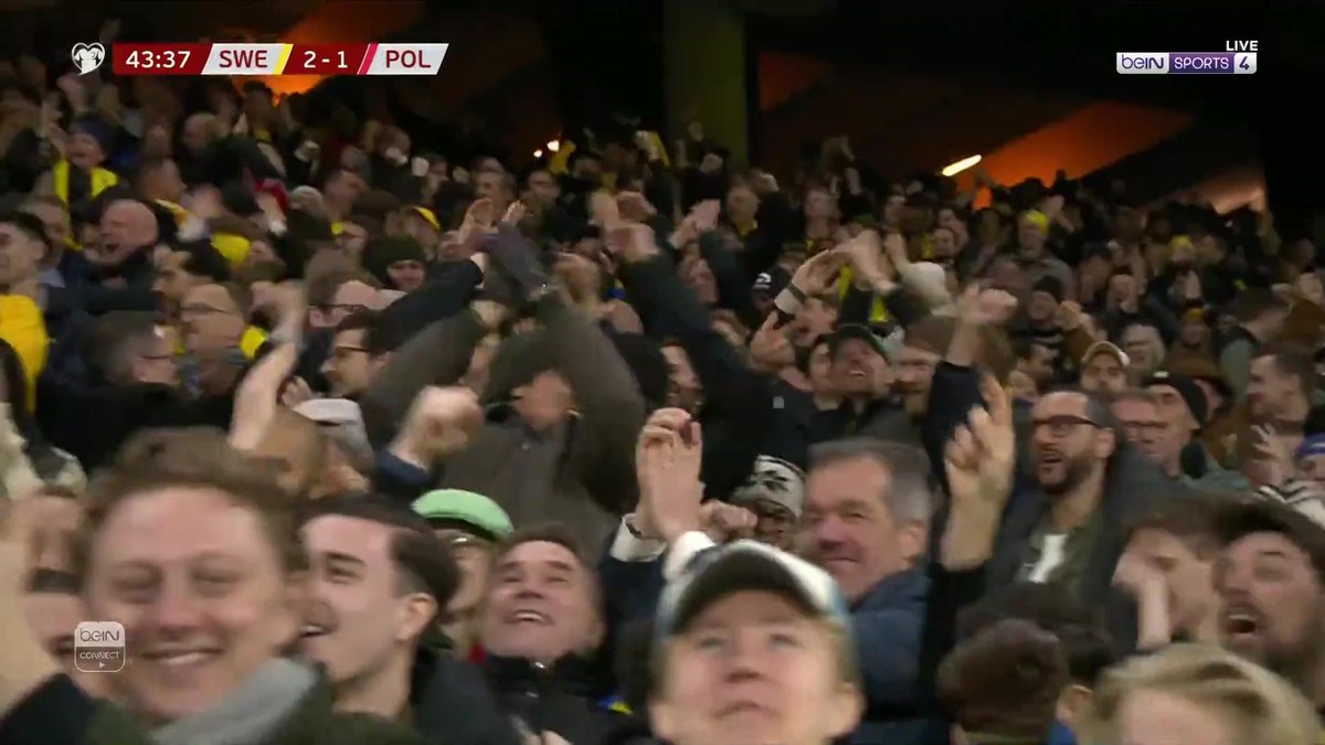 المنتخب السويدي يتقدم مرة أخرى على بولندا 