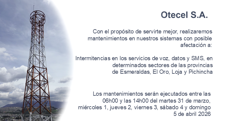 OtecelSA's tweet photo. Otecel S.A. a la ciudadanía https://t.co/MmnIY0VMTO