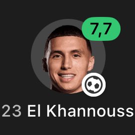 🇲🇦💥 𝐁𝐈𝐋𝐀𝐋 𝐄𝐋 𝐊𝐇𝐀𝐍𝐍𝐎𝐔𝐒𝐒 (𝟐𝟏) vs Paraguay:

• 1 GOAL
• 11 Carries 
• 2/3 Ground Duels Won
• 3 Passes Into Final Third 
• 79% Pass Accuracy 
• 4 Defensive Contributions 
• 1/1 Shots On Target 

𝐌𝐀𝐆𝐈𝐂𝐈𝐀𝐍 🪄