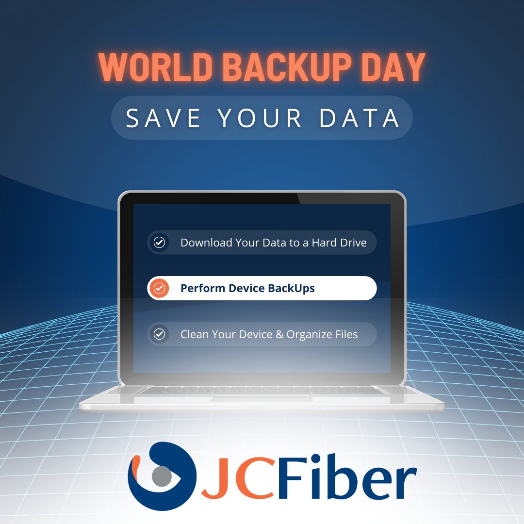 Haven't backed up your data in awhile? Here's your reminder to protect your data today! 💫
