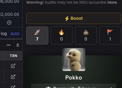 Smash Dexscreeners rockets chads. You know the drill. 

Let's get BULL POSTING.  HARDCORE STYLE. 

$Pokko

dexscreener.com/solana/7umFi5L…