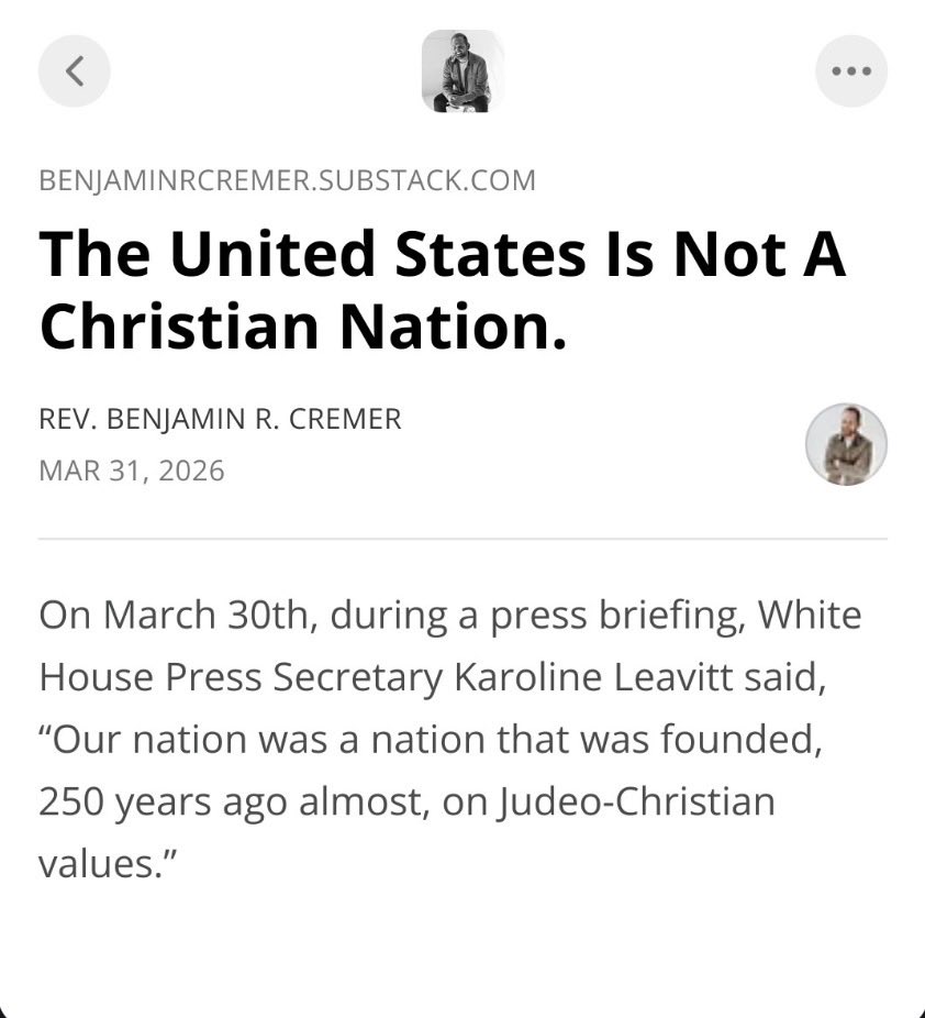 Rev. Benjamin Cremer tweet media