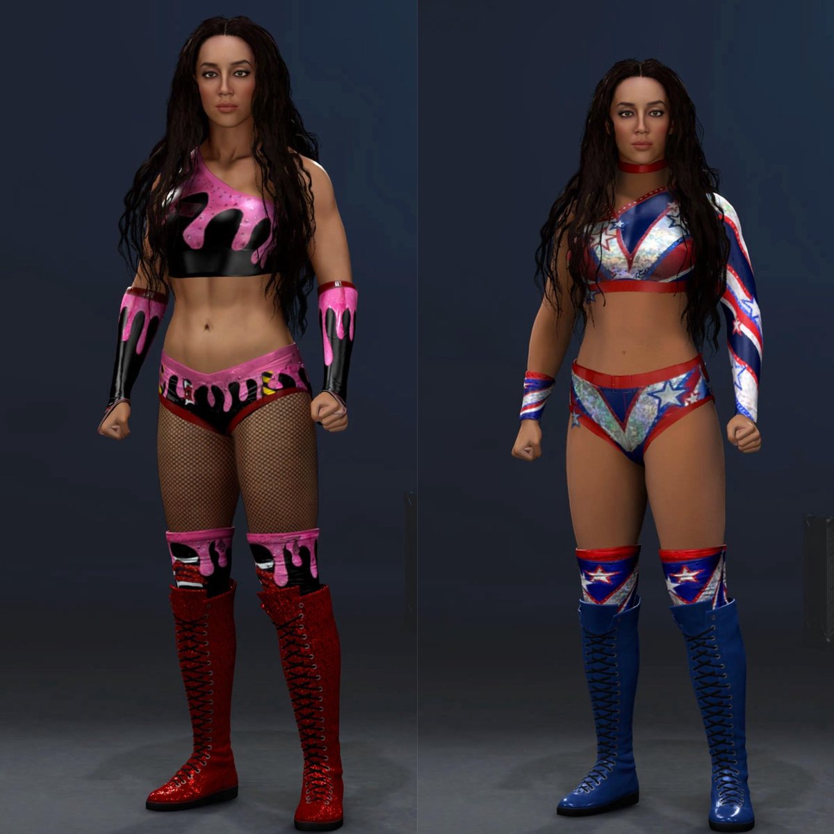 aaronvr40_'s tweet image. HOT MESS 🇺🇸
Chelsea Green ( @ImChelseaGreen ) SD/NXT’26 gears are now available on #WWE2K26 CC &amp;lt;3
*Available on consoles*
Hashtags:
#ChelseaGreen
#PiperNiven
#AlbaFyre