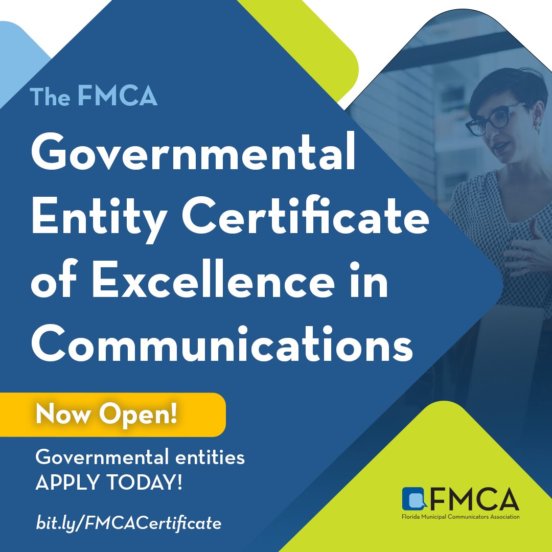 FMCAonline's tweet photo. Today is the final day to apply for this year’s Governmental Entity Certificate of Excellence in Communications.

Renew or apply at https://t.co/vBftXKry5V. https://t.co/xeIrmulrRv