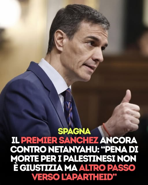 "Il governo spagnolo condanna la pena di morte per i palestinesi, recentemente approvata dal parlamento israeliano. Si tratta di una misura asimmetrica che non verrebbe applicata agli israeliani che commettono gli stessi crimini. Stesso reato, pena diversa.
Questa non è