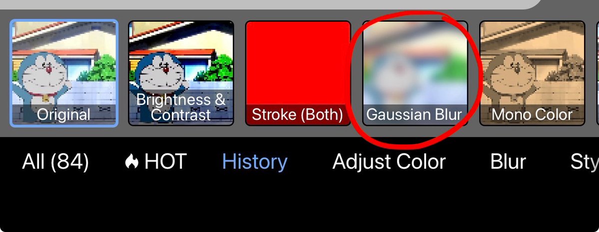 TheRobotCatXYZ's tweet image. // Go to filter and click on "gaussian blur"