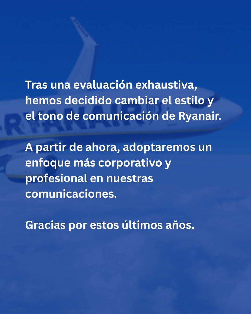 Ryanair España tweet media