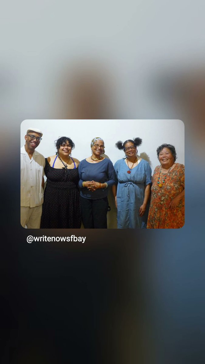 GodotPerdue's tweet photo. 20 March 2026: "Life into Action; Action into Words," Berkeley Poetry Festival. Emcee Esperanza Cabrales, featuring Andre Le Mont Wilson, Christl Rikka Perkins, Shizue Seigel, and Tureeda Mikell. Although I read prose, it was an honor to share the stage with these emotive poets. https://t.co/dFMaZHE52Z