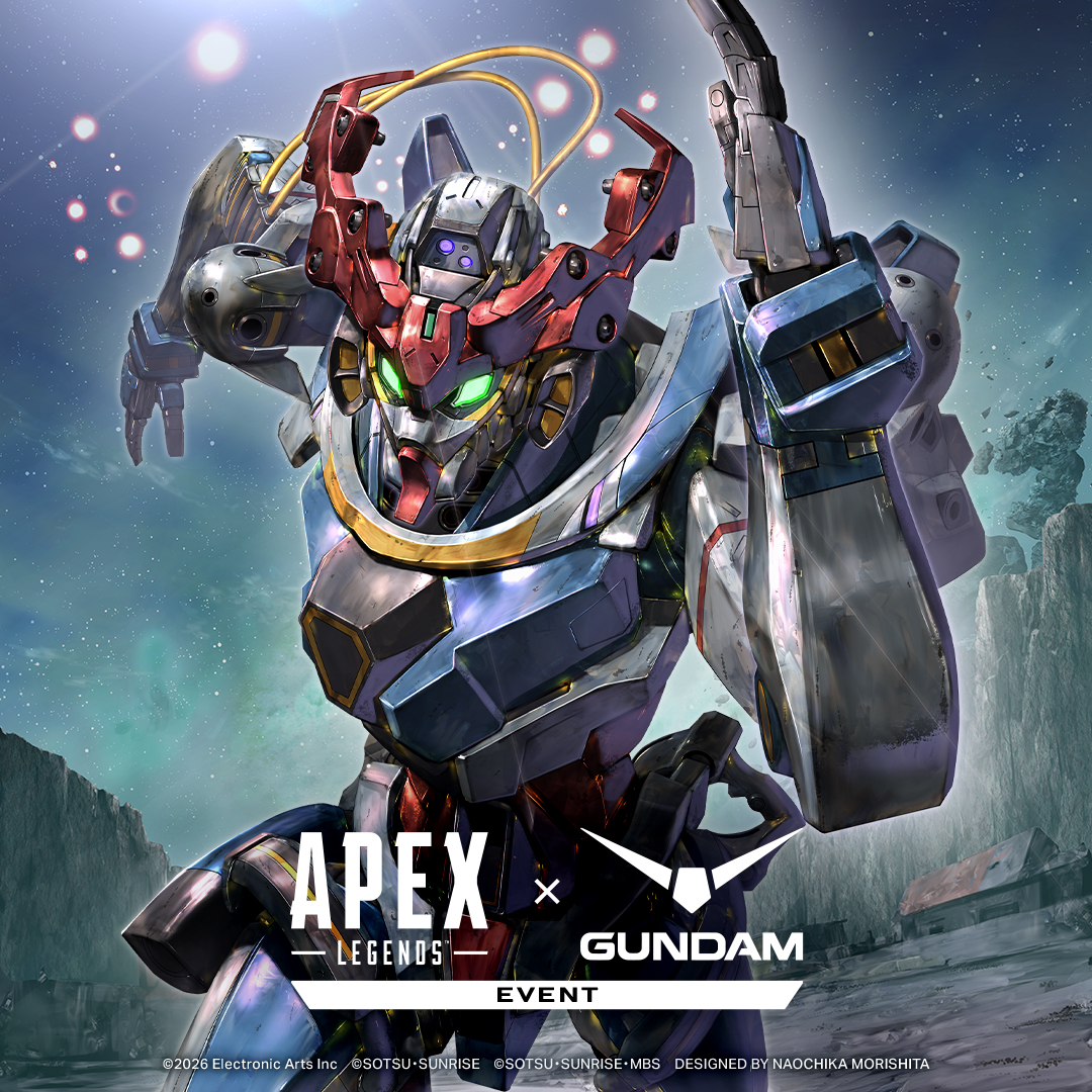 GundamInfoNA's tweet image. Coming in hot is Octane with his collaboration movie suit, the gMS-Ω GQuuuuuuX!

While this mobile suit contains its fair share of secrets, no one can deny how powerful this machine is in Clan Battles!

#gundam #apexlegends #collab
