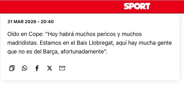 Afortunadamente.