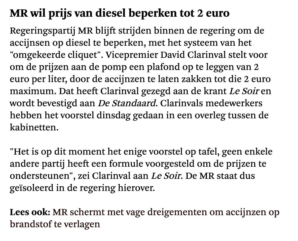 JanWostyn's tweet image. De "ware" liberalen volgens sommigen... 

Prijsbeperkingen instellen en de misgelopen belastinginkomsten niet compenseren, dat zijn uiteraard weer zorgen voor later. 

En de Senaat niet willen afschaffen omdat ze er zélf teveel geld aan verdienen.

Het lijkt de #PS wel. 

#MR